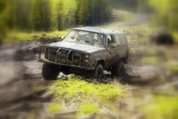 Experience the thrills of rally driving in a 4 wd car.